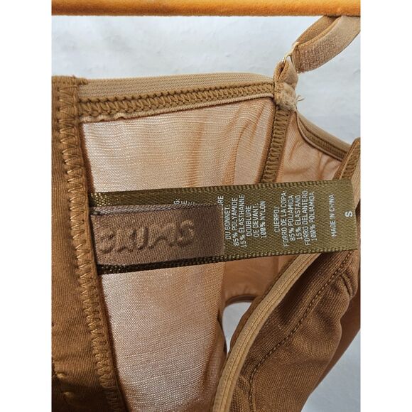 SKIMS Glissenette Cropped Corset Chai Small - Picture 4 of 10